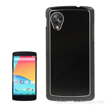 Metal Brushed Texture Paste Skin Plastic Case for LG Nexus 5